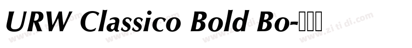 URW Classico Bold Bo字体转换